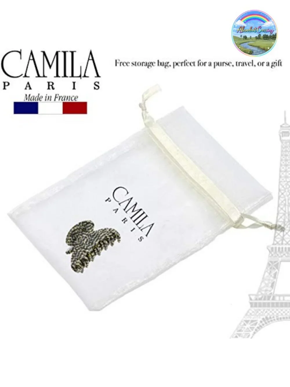 French Opera Small Butterfly Hair Claw Clip Cellulose Acetate Strong Hold No